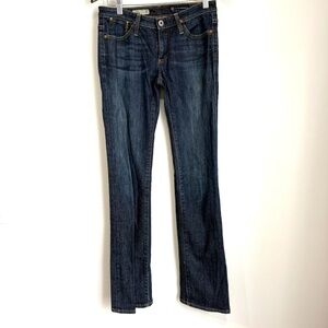 ADRIANO GOLDSCHMIED Women's 26R Dark Wash The Kiss Slim Straight Jean Pants Y1